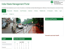 Tablet Screenshot of indiawastemanagementportal.org